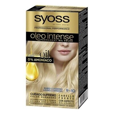 Permanent Dye   Syoss Olio Intense Ammonia-free Nº 9,10 Luminous Blonde
