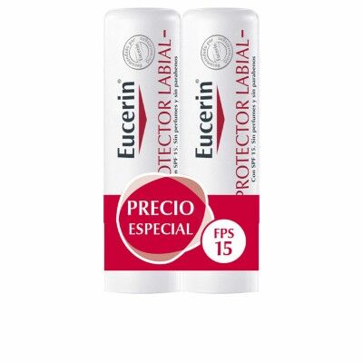 Lip balm Eucerin Protector Labial Lote 2 Units Spf 15 Pack 4,8 g