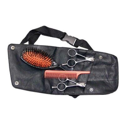 Belt with tools Eurostil 02514 Black Especially designed for hairdressing (15 x 19 cm)