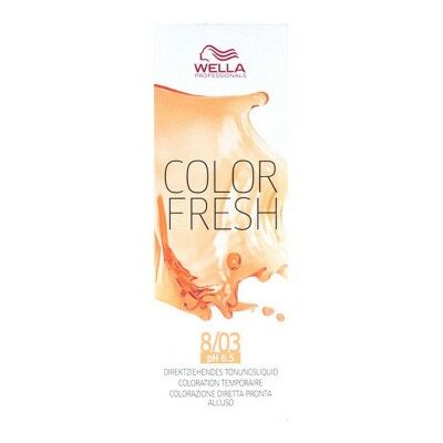Tinte Semipermanente Color Fresh Wella 10003221 Nº 8/03 (75 ml)
