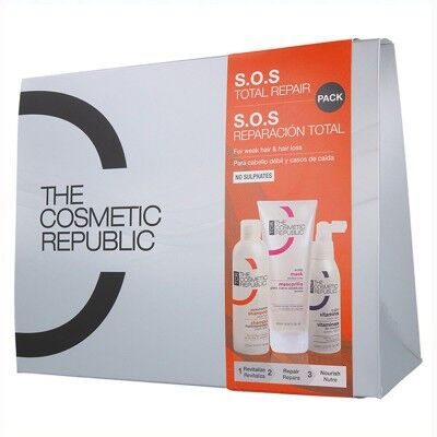2-in-1 Shampoo and Conditioner The Cosmetic Republic Pack S.O.S Total Repair Revitalizing Nourishment