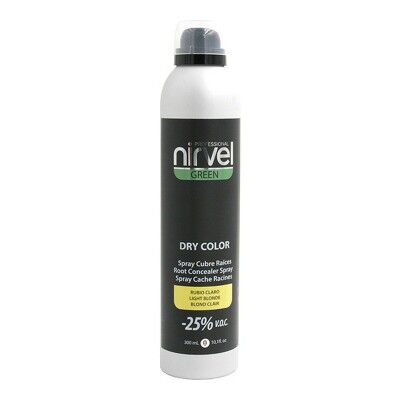 Spray Copri Capelli Brizzolati Green Dry Color Nirvel NG6640 Biondo Chiaro (300 ml)