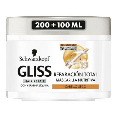 Haarmaske Gliss Reparador Total Schwarzkopf 300 ml (300 ml)