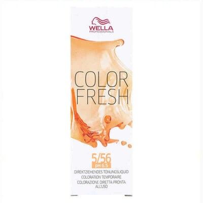 Semi-permanent Colourant Color Fresh Wella Nº 5.56 (75 ml)