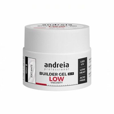 Esmalte de uñas en gel Builder Low Viscosity Andreia Professional Builder Blanco (44 g)