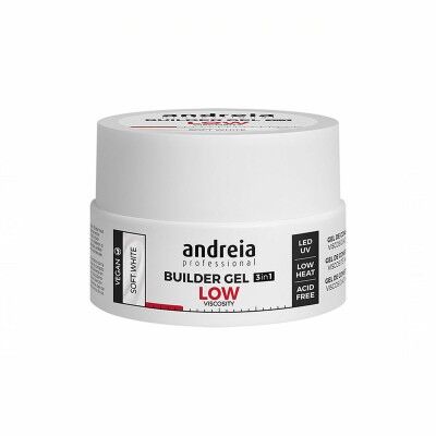 Esmalte de uñas en gel Builder Low Viscosity Andreia Professional Builder Blanco (22 g)