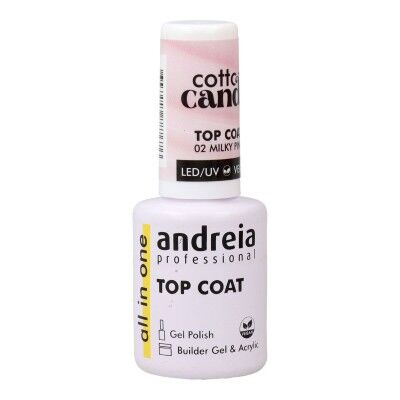 Nagellackfixierer Andreia Cotton Candy Top Coat Nº 02 Milky Pink 10,5 ml