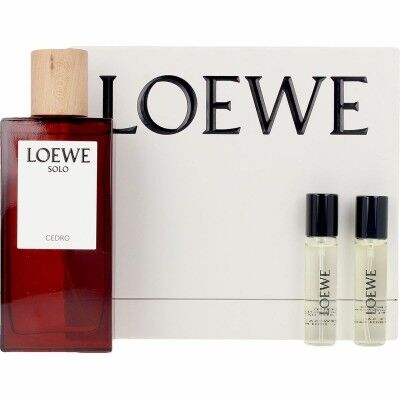 Set de Perfume Hombre Loewe Solo loewe cedro 3 Piezas