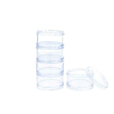 Bicchiere per mix Eurostil PLASTICO TUBO Trasparente (5 uds)