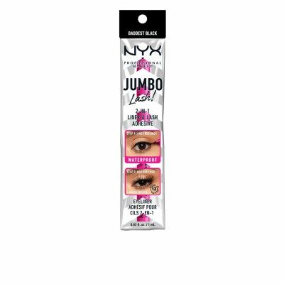 Applicateur pour Faux Cils NYX Jumbo 2 en 1 Eyeliner Noir 8 g