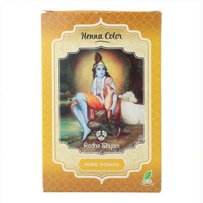 Colorazione Semipermanente Henna Radhe Shyam Biondo Dorato (100 g)