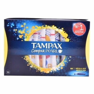 Pack de Tampones Pearl Regular Tampax Tampax Pearl Compak (36 uds) 36 Unidades