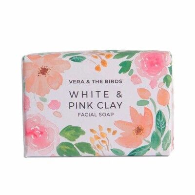 Barre de savon naturel White & Pink Clay Vera & The Birds White Pink Clay 100 g